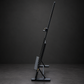 Medium black lectern. Pink eucalyptus wood. New.