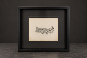 Bandage engraving from "Traité des Bandages" by Gerdy. Paris. 1837. Recent frame. Antique.