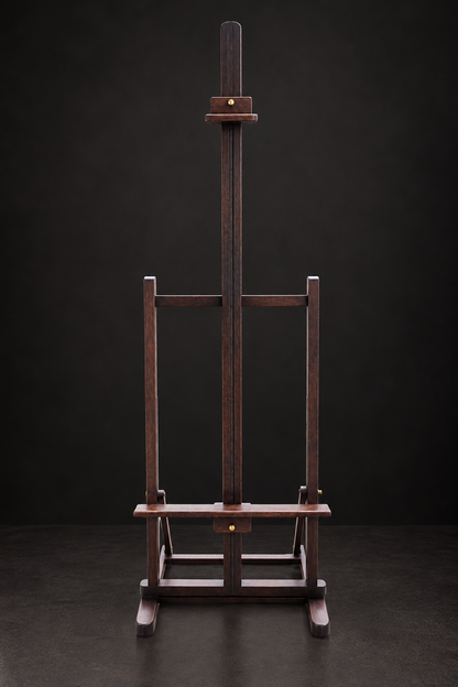 Large brown lectern. Pink eucalyptus wood. New.