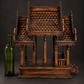 Thai wooden spirit house. Ca. 1990. Vintage.