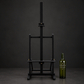 Medium black lectern. Pink eucalyptus wood. New.