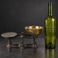Cast iron scale with brass pan. Ca. 1920. Decorative. Antique.