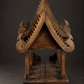 Thai wooden spirit house. Ca. 1990. Vintage.