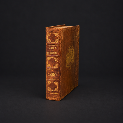 Book "Guía de forasteros en Madrid, para el año de 1850". Madrid. 1850. In Spanish. Antique. Shows signs of age.