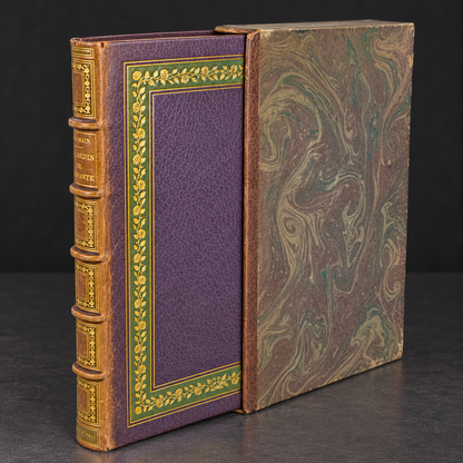 Book "Au Jardin de l'Infante" by Albert Samain. France. Deluxe edition, 1911. In French. Antique. Shows signs of age.