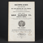 Set of 3 volumes of "Recopilación de leyes de los reinos de las Indias", second volume missing. 1841. Antique.