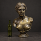 Busto Venus de Milo en bronce patinado. Mediados del siglo XX. Base de bronce integrada. Vintage.
