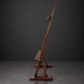 Medium brown lectern. Pink eucalyptus wood. New.