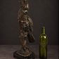 Patinated bronze macaw sculpture. 20th century. Carl Kauba. Vintage.