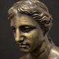 Busto Venus de Milo en bronce patinado. Mediados del siglo XX. Base de bronce integrada. Vintage.
