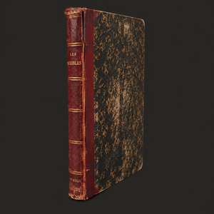 Colección completa en 2 volúmenes de "Les Misérables" de Víctor Hugo. Primera edición neoyorquina en francés de 1862. Con detalles de conservación.