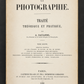 Book "La photographie", Volume II, by Alphonse Davanne. 1888. In French. Antique. Shows signs of age.