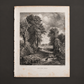 Engraving "The Corn Field" from "Treasures of England" by J. Vernon Whitaker, USA. 1881. Antique. Recent frame.