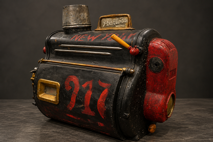 Peerless Magnarc spotlight, steampunk style. Ca. 1930. Vintage.