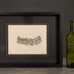 Bandage engraving from "Traité des Bandages" by Gerdy. Paris. 1837. Recent frame. Antique.