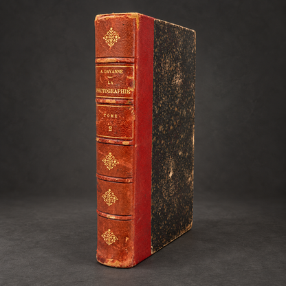 Book "La photographie", Volume II, by Alphonse Davanne. 1888. In French. Antique. Shows signs of age.