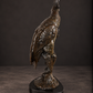 Patinated bronze macaw sculpture. 20th century. Carl Kauba. Vintage.