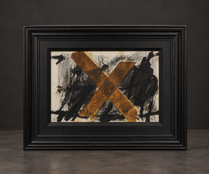 Litografía reproducción de Antoni Tàpies. Año 1972. Marco reciente. Vintage.