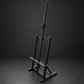 Medium black lectern. Pink eucalyptus wood. New.