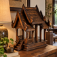 Thai wooden spirit house. Ca. 1990. Vintage.