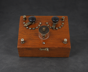 Receptor de radio de Galena Ca 1925 Decorativo, no funciona