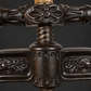 Cast iron hand press. Late 19th century. Antique. Working. Shows signs of age.