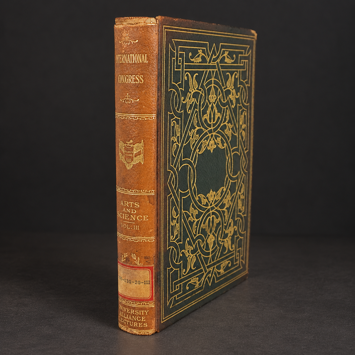 International Congress of Arts and Science, "History and Law", Vol. III. 1908. Antique. Shows signs of age.