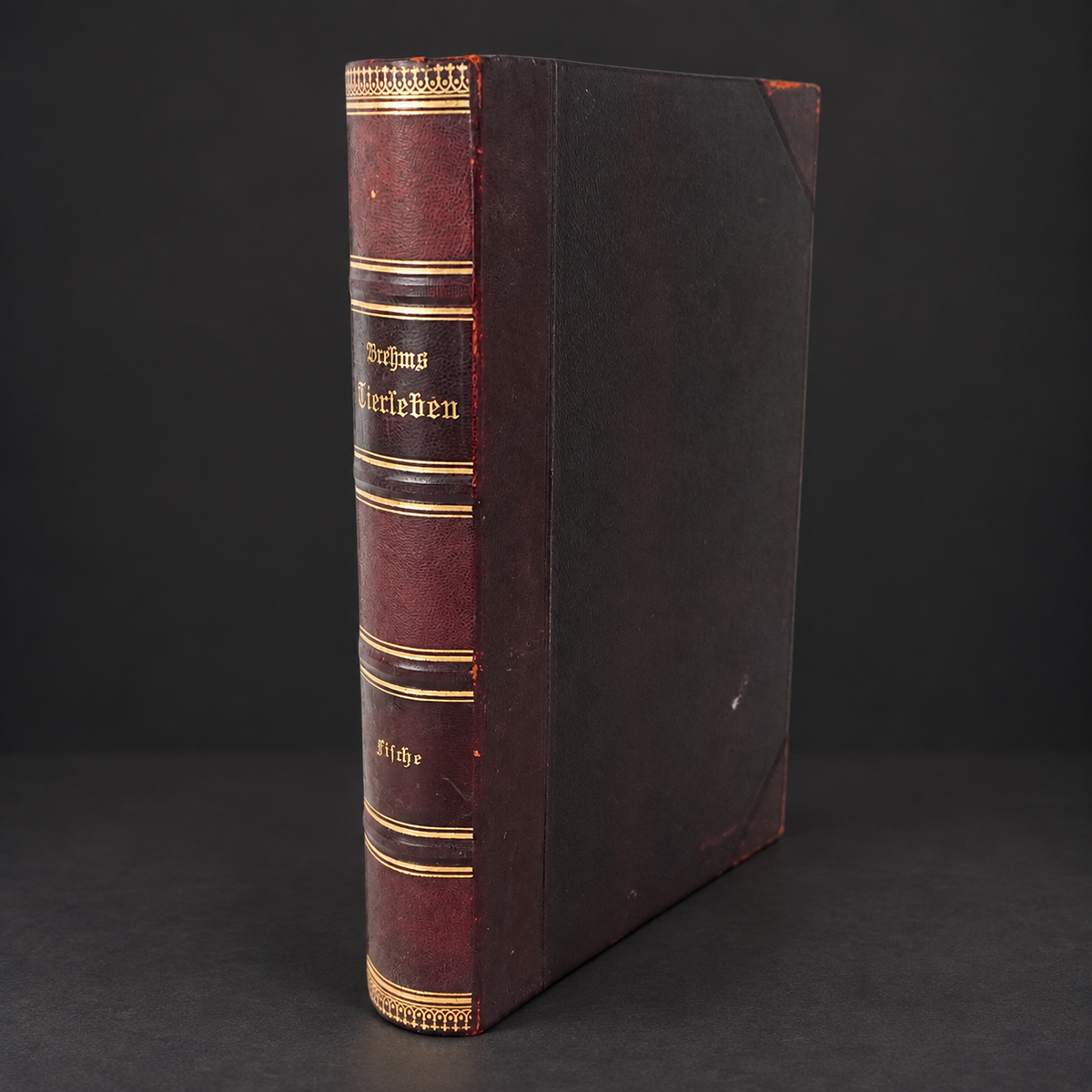 Book "Brehms Tierleben" (Brehm's Life of Animals), Volume VIII, by Alfred Edmund Brehm. 1893. In German. Antique. Illustrated. Shows signs of age.