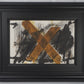 Litografía reproducción de Antoni Tapies. Año 1972. Marco reciente. Vintage.