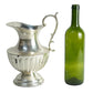 Silver-plated pitcher. Mid-20th century. Vintage.