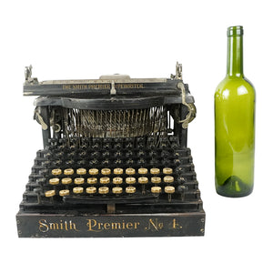 Máquina de escribir Smith Premier. Nueva York. Ca. 1905. Decorativa, no funciona. Antiguo.