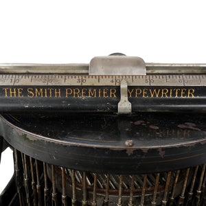 Máquina de escribir Smith Premier. Nueva York. Ca. 1905. Decorativa, no funciona. Antiguo.