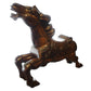 Caballo de carrusel tallado a mano. Siglo XX. Vintage.