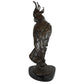 Escultura de guacamaya en bronce patinado. S. XX. Carl Kauba. Vintage.