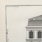 Gráfico Elevation Du Cote de la Cour Oknache. S. XVIII.  Marco reciente. Antiguo.
