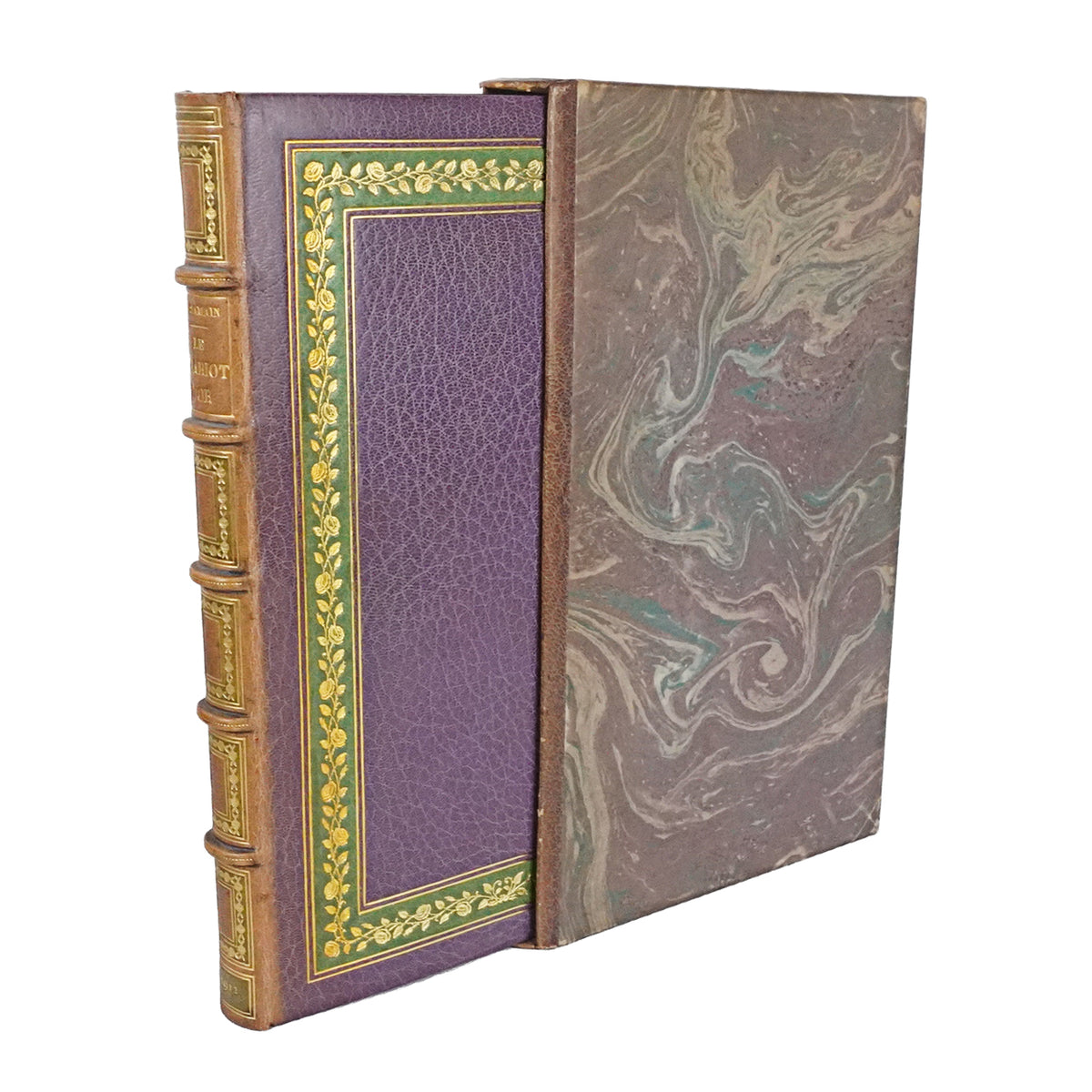 Libro "Le Chariot d'Or" de Albert Samain. París. Edición de lujo de 1912. Idioma francés. Antiguo. Con detalles de conservación.