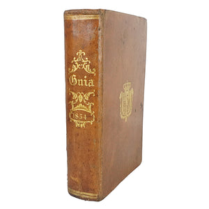 Libro "Guia de forasteros en Madrid, para el año de 1854". Madrid.  Año 1854. Idioma español. Antiguo. Con detalles de conservación.