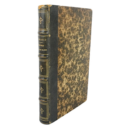Libro "La théorie de l'escrime" de Gomard. París. Año 1845. Idioma francés.  Antiguo. Con detalles de conservación.