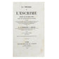 Libro "La théorie de l'escrime" de Gomard. París. Año 1845. Idioma francés.  Antiguo. Con detalles de conservación.