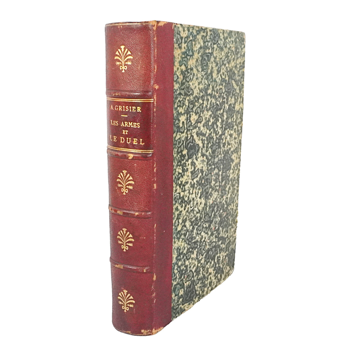 Libro "Les armes et le duel" tercera edición de Augustin Grisier. París. Año 1864. Antiguo. Con detalles de conservación.