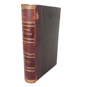 Libro "Brehms Tierleben (La vida de los animales de Brehm)" Tomo II de Alfred Edmund Brehm. Año 1900.  Idioma alemán. Antiguo.  Ilustrado. Con detalles de conservación.
