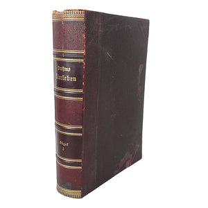 Libro "Brehms Tierleben (La vida de los animales de Brehm)" Tomo III de Alfred Edmund Brehm. Año 1900. Idioma alemán. Antiguo. Ilustrado. Con detalles de conservación.