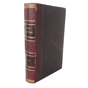 Libro "Brehms Tierleben (La vida de los animales de Brehm)" Tomo I de Alfred Edmund Brehm. Año 1893.  Idioma alemán.  Antiguo.  Ilustrado. Con detalles de conservación.