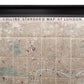 Mapa de Londres de Edward Stanford. Litografía coloreada a mano. Año 1875. Marco reciente. Antiguo.