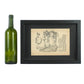 Engraving of a Megatherium. London. 1875. Recent frame. Antique.