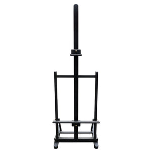 Atril mediano negro Madera de eucalipto rosado. Nuevo.