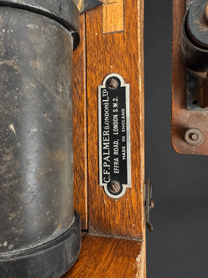 Galbanómetro y llave telegráfica Palmer decorativos Ca. 1910