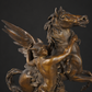 Escultura Pegaso antimonio siglo XIX