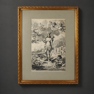 Grabado América grabado por Jeremias Falck Entre Ca. 1662