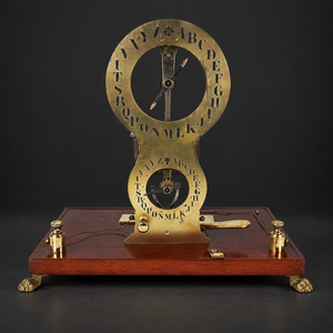 Telégrafo eléctrico tipo Breguet didáctico Ca. 1880 Decorativo